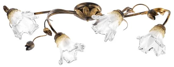 ONLI - Plafoniera ARIANNA 4xE14/6W/230V bronzo