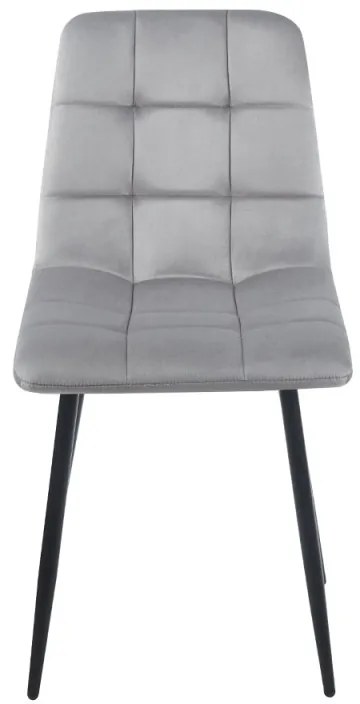 Sedia Stuhl Velluto - Grigio chiaro