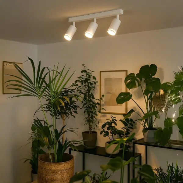 Faretto PIPE 3xGU10/10W/230V bianco