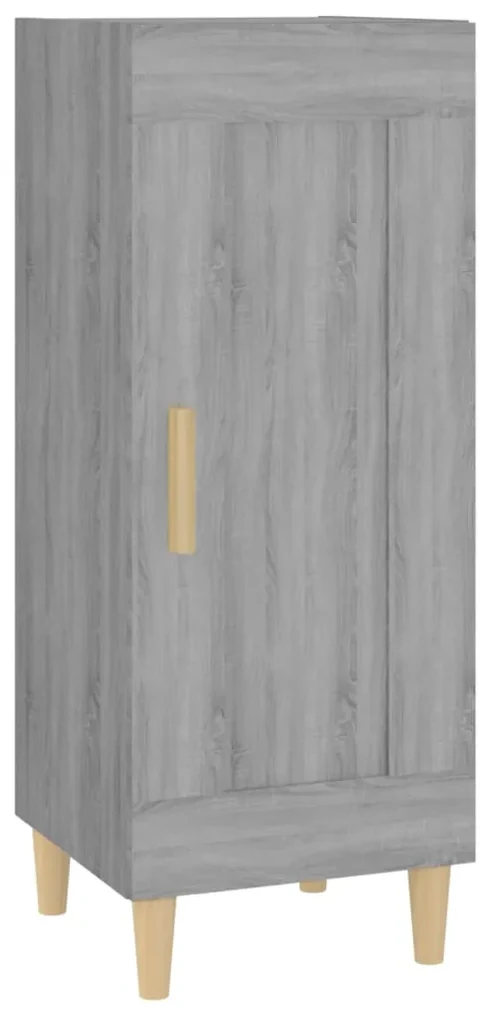 Credenza grigio sonoma 34,5x34x90 cm in legno multistrato