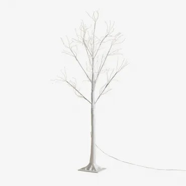 Albero di Natale con luci LED Olivia Bianco - Sklum