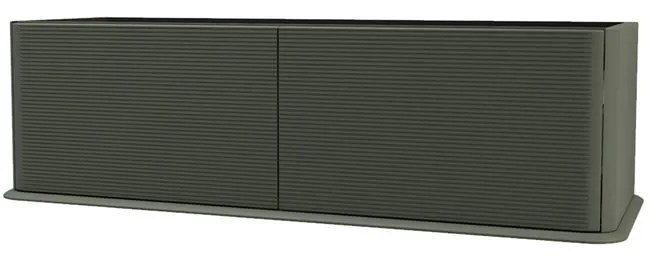 Mobile da bagno sotto lavabo BADEN HAUS Bohemia verde laccato opaco L 144 x H 42 x P 50 cm 2 cassetti, lavabo non incluso