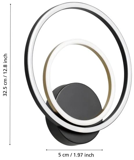 Eglo 390088 - Applique a LED LANACERA LED/12W/230V 3000K + 4xLED/2,1W