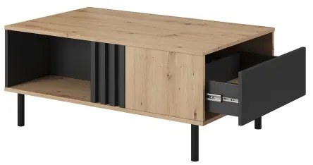 Tavolino da caffè BADIA rovere/antracite