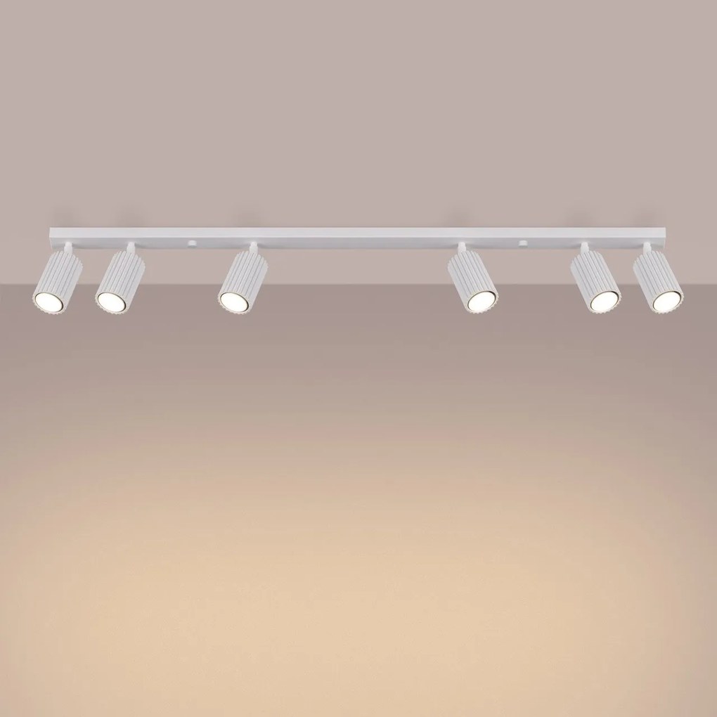 Applique da soffitto KARBON 6L in Alluminio 6xGU10