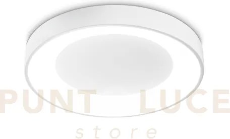 Planet plafoniera led 3000k 15w  1350 lm satinata bianca d.40cm