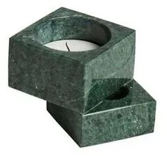 Jeu de dés 1 Portacandele Green Marble - Woud