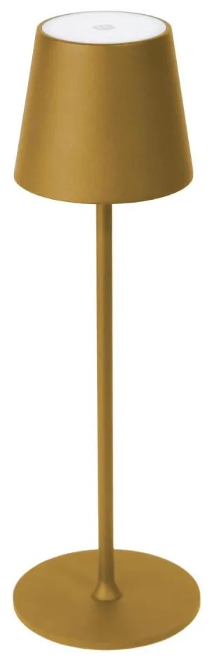 Lampada da tavolo LED da esterno dimmerabile LED/4W/4000 mAh 3000/4000/5500K IP44 oro