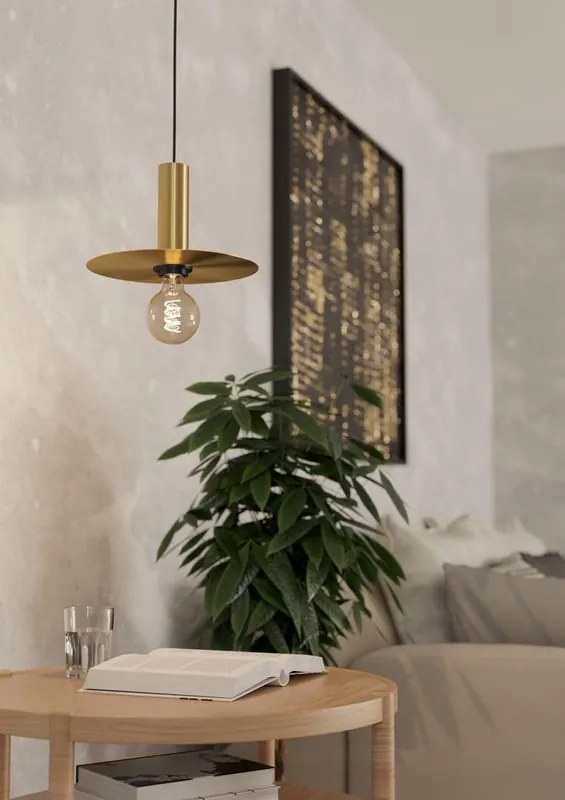 Lampadario Glamour Escandell ottone E27 Ø25cm EGLO