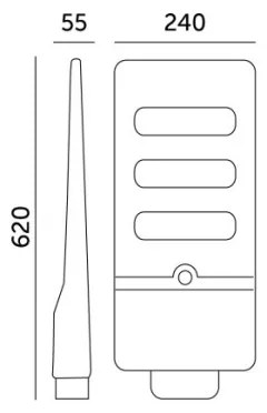 Lampada stradale solare LED con sensore URBI LED/8W/3,2V 6500K IP54 + +TC