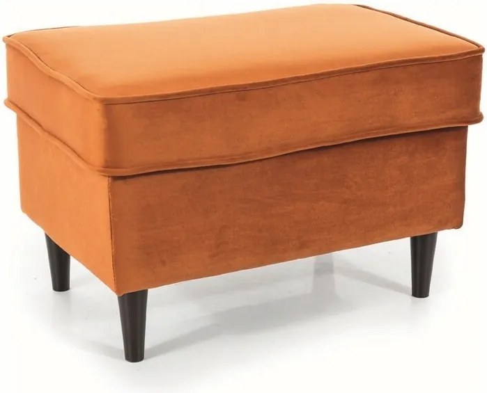 Pouf Ron Velvet cannella – 60x40x43 cm