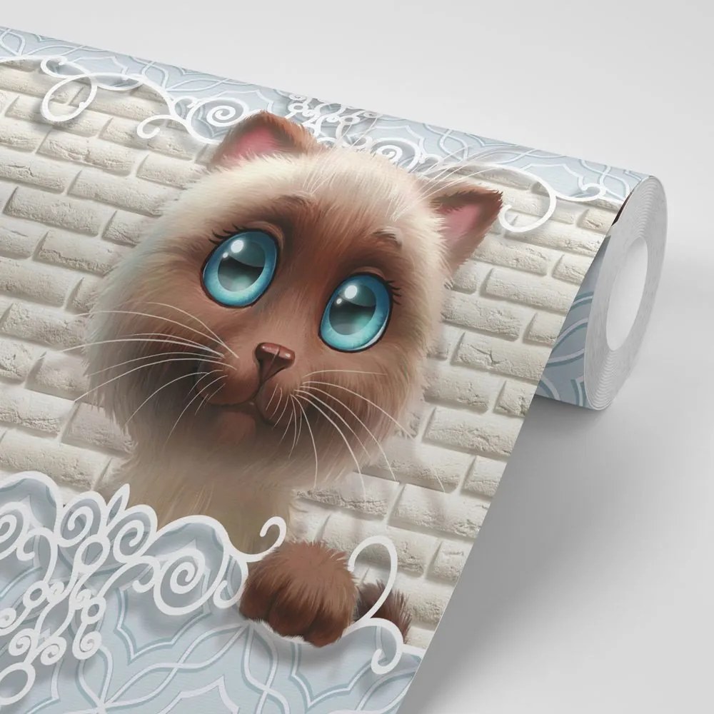 Carta da parati – Gattino carino