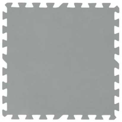 Tappeto Piscina Fuori Terra Fondo Morbido 50x50 Cm 9 Pezzi - 2,25 mq Bestway Grigio 58639