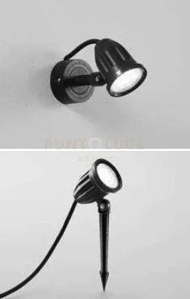 Proiettore led peg nero 9w 900lm 4000k 5,3x11,9x6,53cm