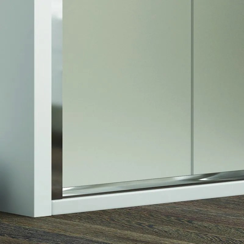 Porta doccia nicchia 100cm vetro satinato anticalcare KF5000 - KAMALU