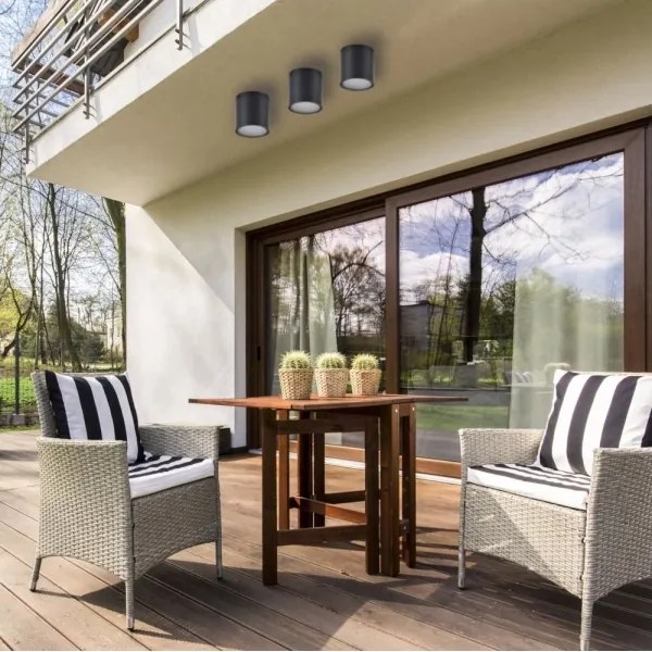 Luce Spot da esterno OHIO 1xGU10/10W/230V IP54 nero