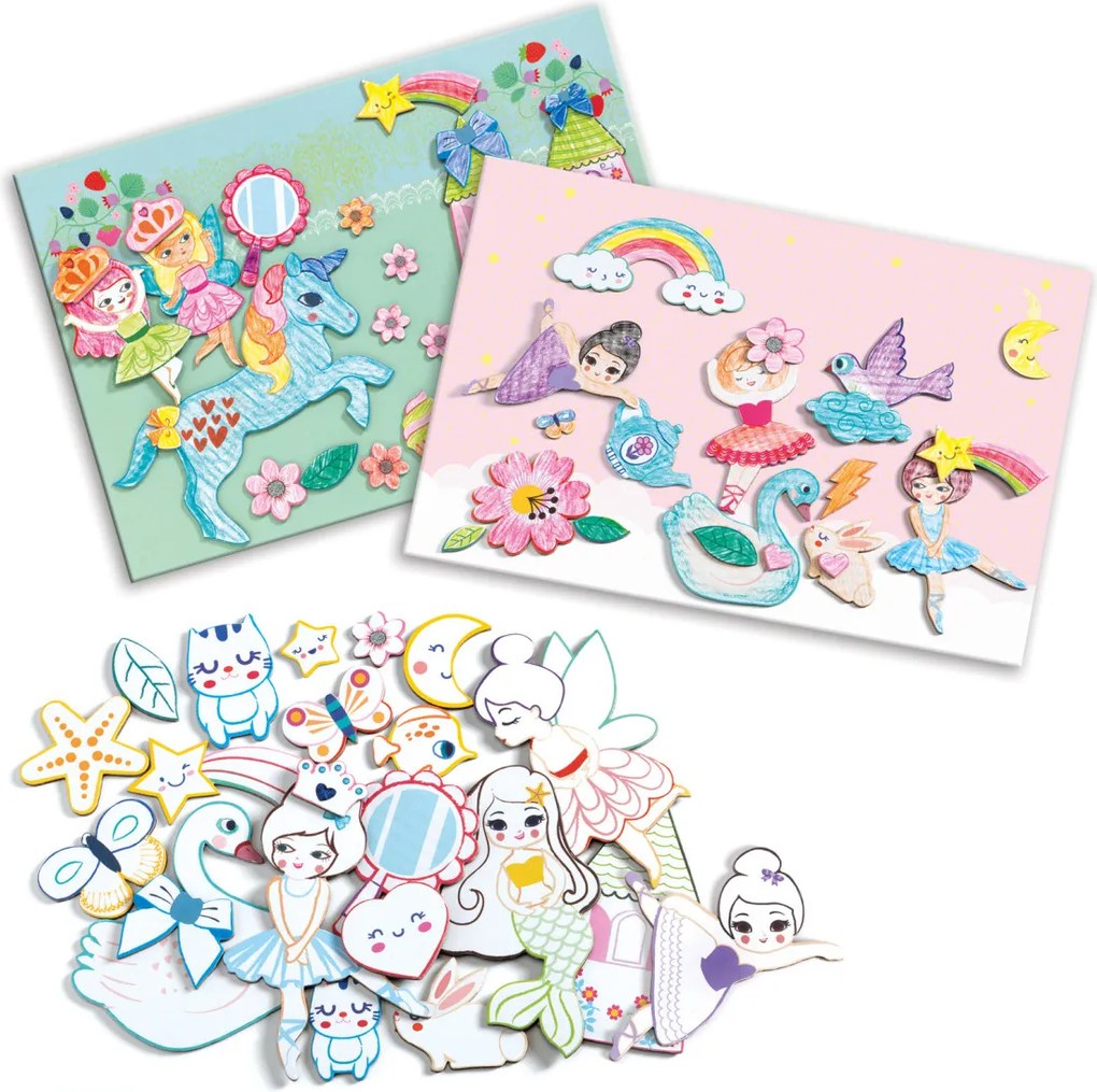 Gioco d'arte - Creiamo il mondo di una ragazza - Collage