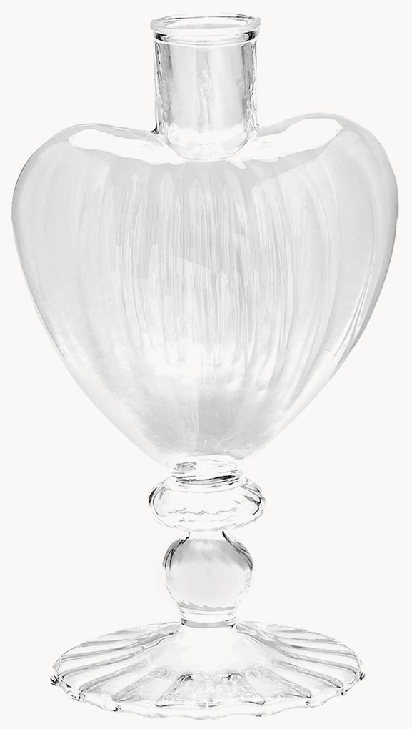 Candelabro in vetro soffiato borosilicato Clair Parfum