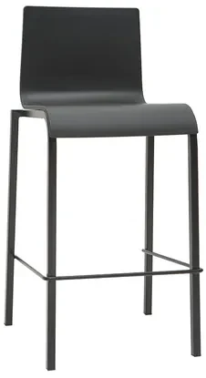 Sgabelli da bar di design impilabili neri H65 cm (set di 2) KUPA