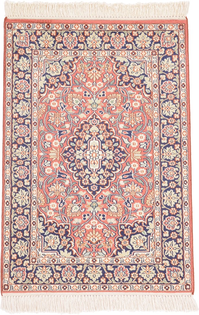 Cashmere Silk Tappeto 60 x 90 (Indian) Annodato A Mano