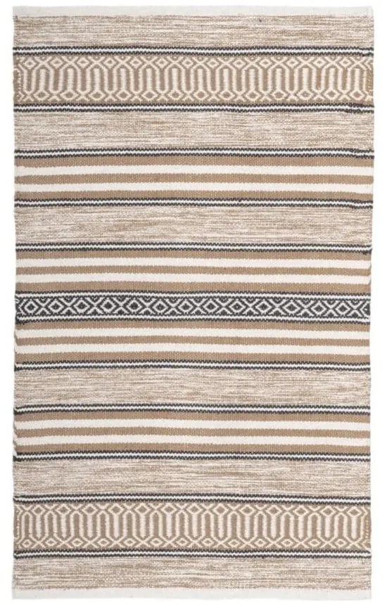 Tappeto beige in cotone lavabile 70x140 cm - Casa Selección