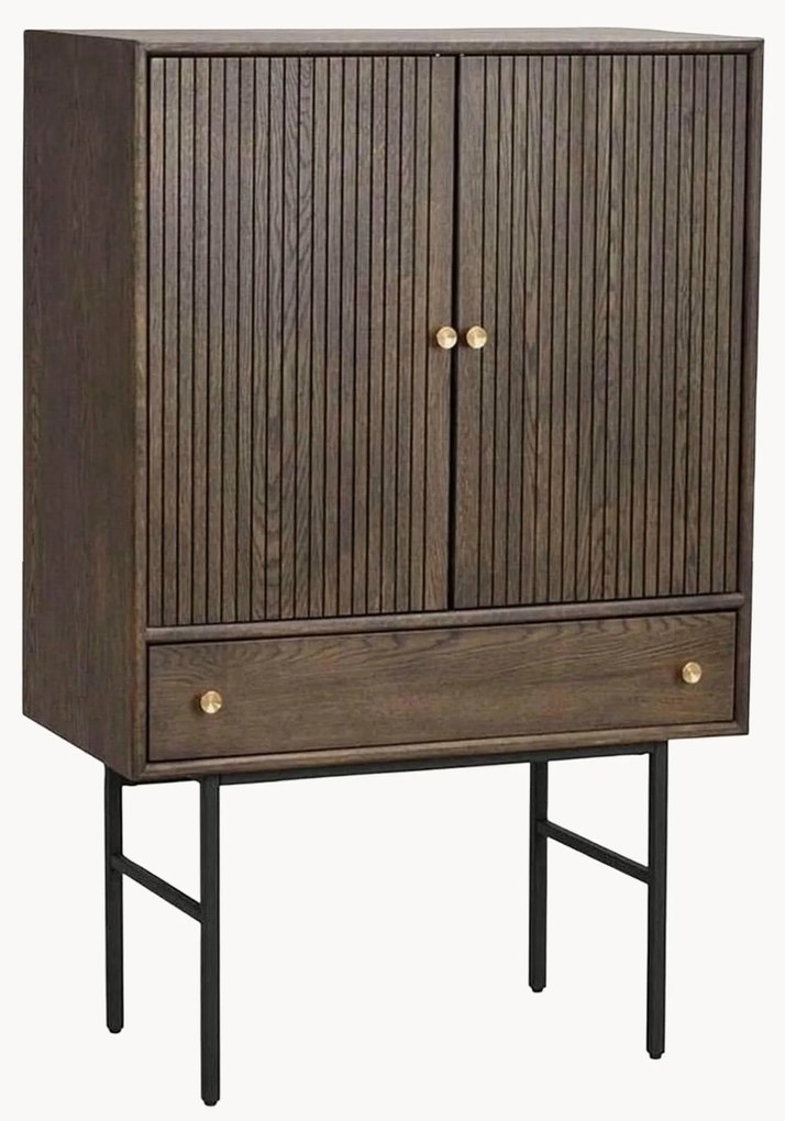 Credenza alta con frontale scanalato Clearbrook