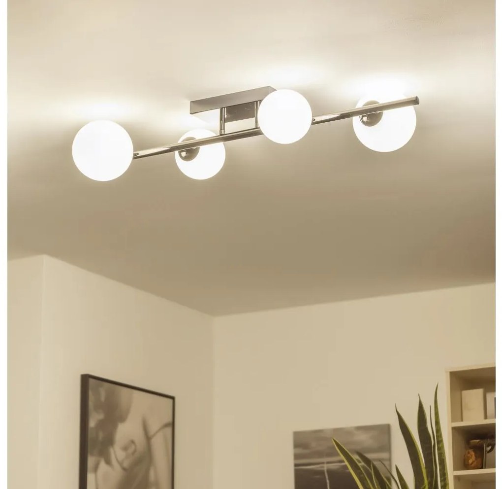 Brilagi - Plafoniera LED MILLA 4xG9/3W/230V nero cromato/bianco