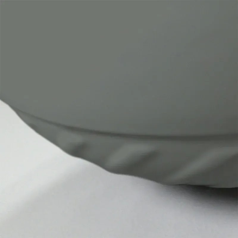 Lavabo da appoggio 33 cm grigio cemento con rilievi sul fondo Logos