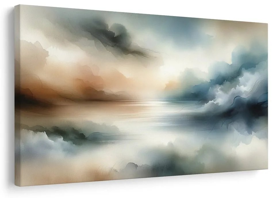 Quadro su tela – Nebbie mattutine sull’acqua