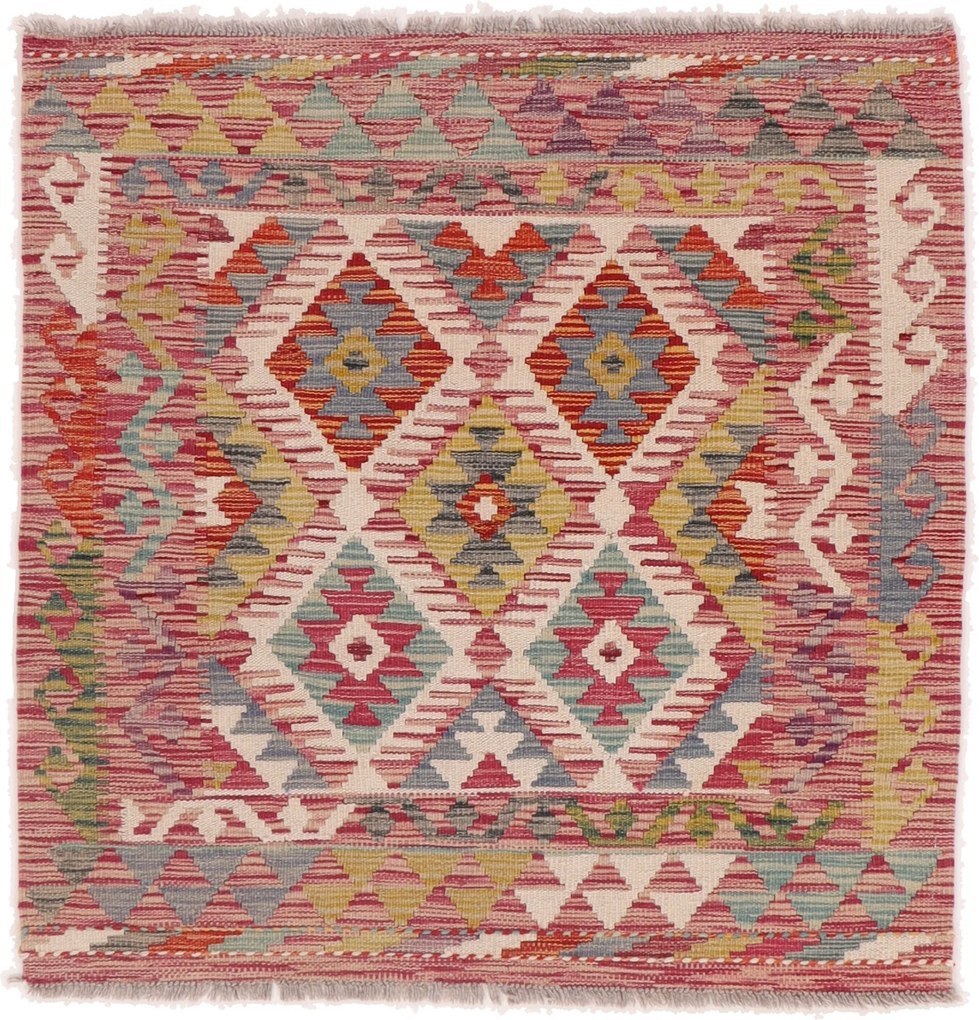 Kilim Tappeto 100 x 100 (Afghanistan) Tessuto A Mano