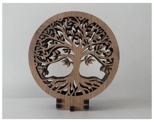 Li-Go 23577/DUB2 - Lampada da tavolo decorativa dimmerabile LED/12W/230V 20x22 cm rovere