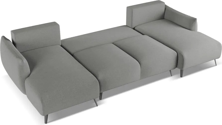 Divano angolare grigio chiaro Malie – Makamii