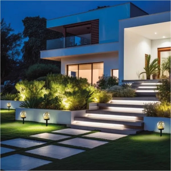 Lampada solare LED con sensore GLEAM LED/1,2V 3000K IP44 40 mAh trasparente/nera