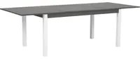 Tavolo da giardino Alluminio grigio 75 x 168 / 248 x 100 cm Piano allungabile Tavolo da pranzo per esterni