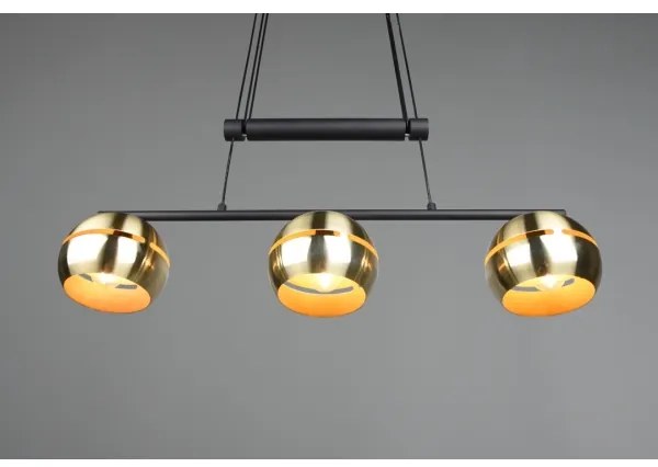 Trio - Lampadario a sospensione con filo FLETCHER 3xE14/40W/230V ottone