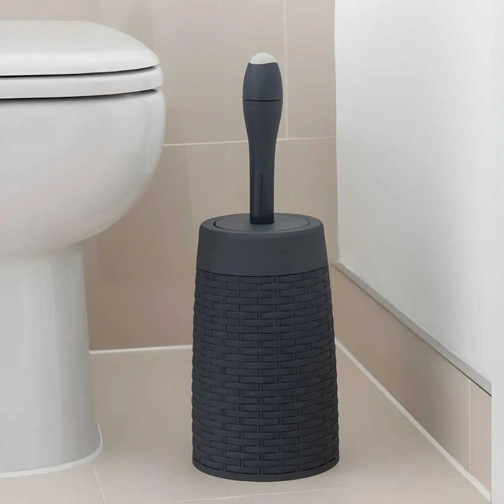 Scopino WC in plastica grigio – Addis