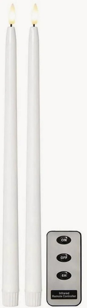 Set di 2 candele a bastoncino a LED con telecomando Flame Stripe