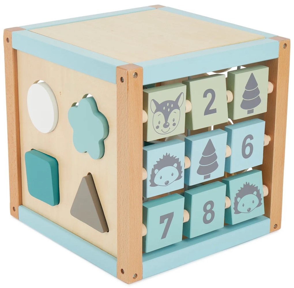 Bieco - Cubo motorio con labirinto XXL - animali del bosco