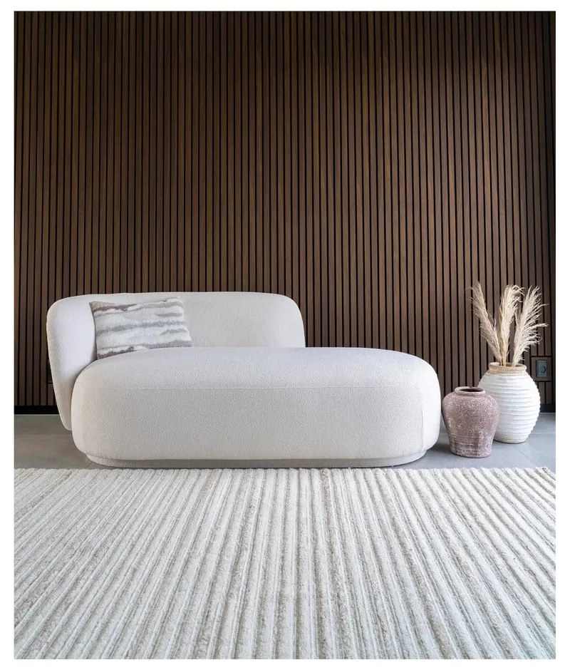Passatoia in lana intrecciata a mano color crema 80x180 cm Mango - House Nordic