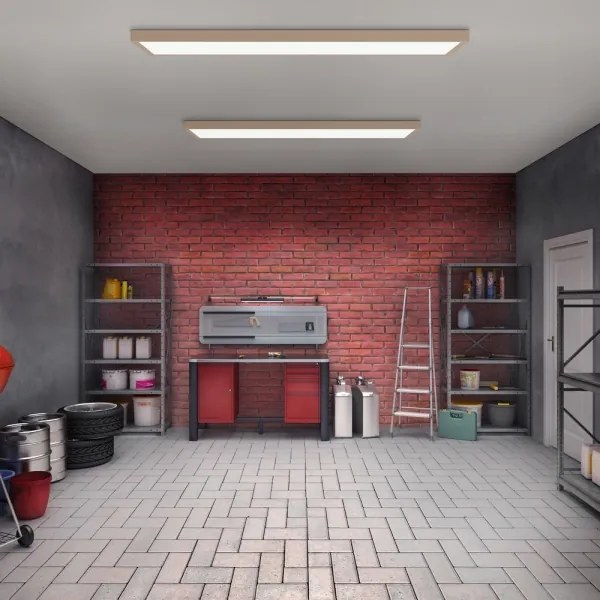 Brilagi-LED FRAME Lampada da soffitto per bagno LED/50W/230V 120x30 cm IP44 Beige