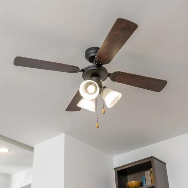 ZEVENTI - Ventilatore da soffitto ZURRIOLA 3xE27/60W/230V