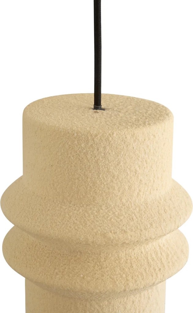 Lampada a sospensione retrò beige a 3 luci - Monti
