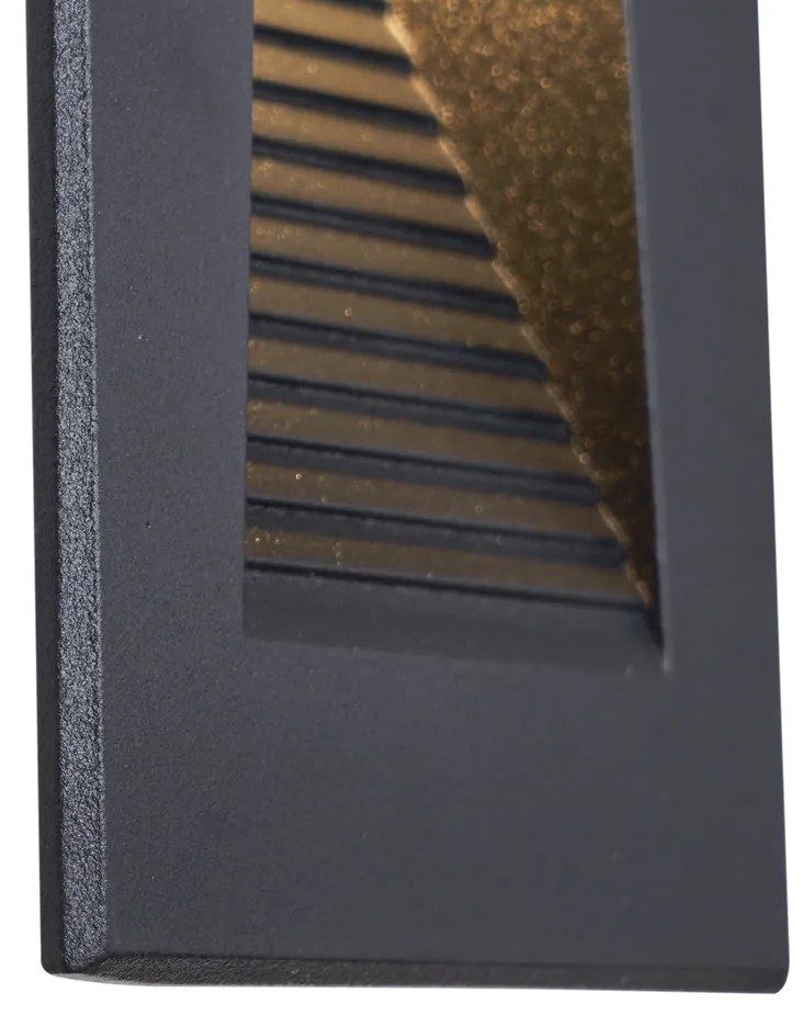 Lampada da Parete da Incasso Moderna Nera 7cm incl. LED IP65 - Trem