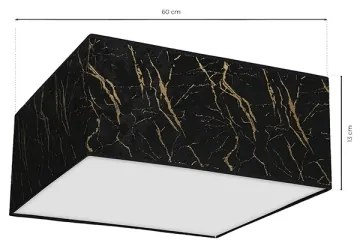 Plafoniera SENSO 2xE27/60W/230V nera