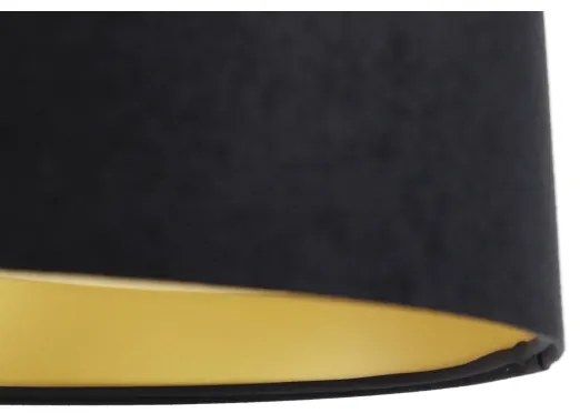 Lampadario a sospensione con filo SWING 1xE27/60W/230V nero/bianco/oro