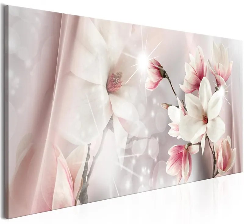 Quadro Magnolia Reflection (1 Part) Narrow  Colore Bianco, Dimensioni e Misure 135x45