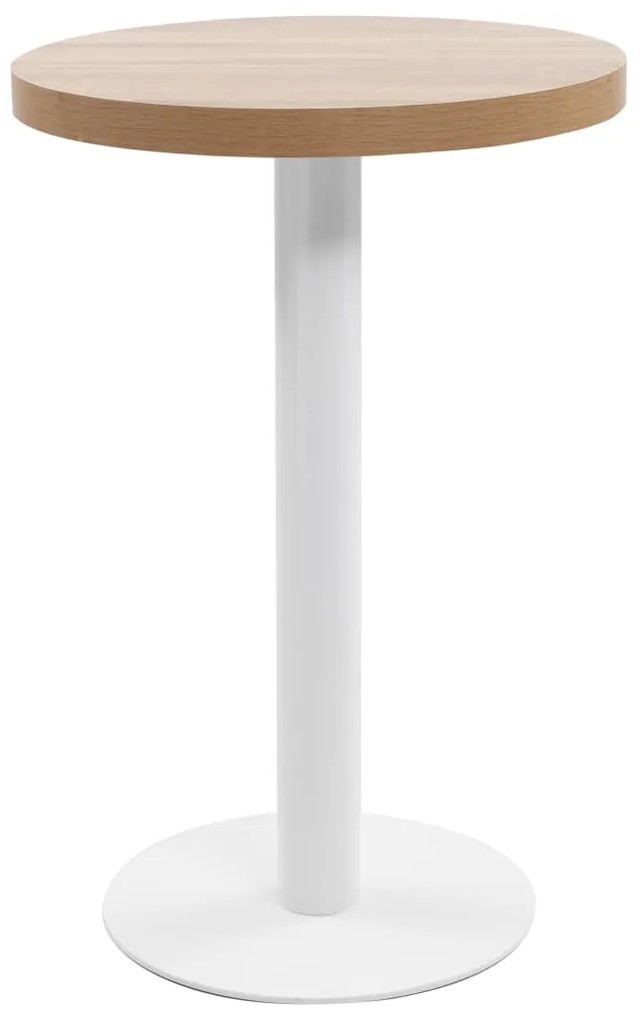 Tavolo Da Bistrot Marrone Chiaro 50 Cm İn Mdf /