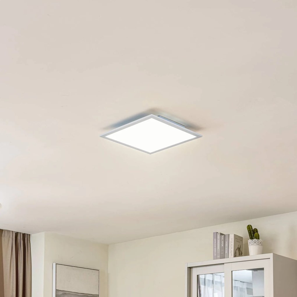 Pannello LED Lindby Enja, bianco, alluminio, 39,5 cm x Enja Lindby, dimmerabile, Bianco / Opale, Studio / Ufficio, Alluminio, Moderno, Pannello LED