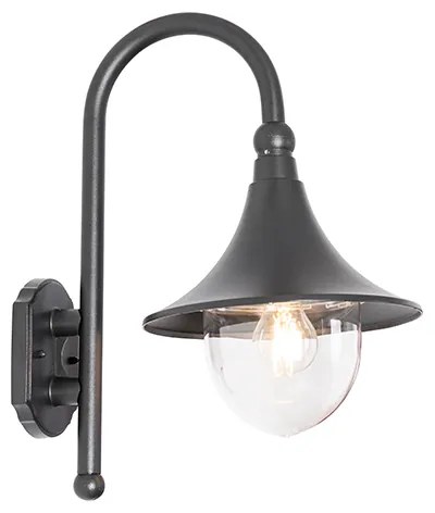 Lampada da parete per esterni classica nera IP44 - Daphne