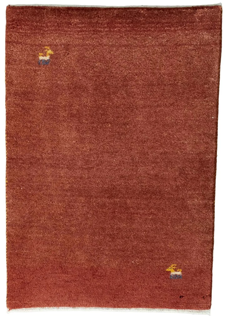 Gabbeh Tappeto persiano 90 x 60 Rosso (Iran) Annodato A Mano